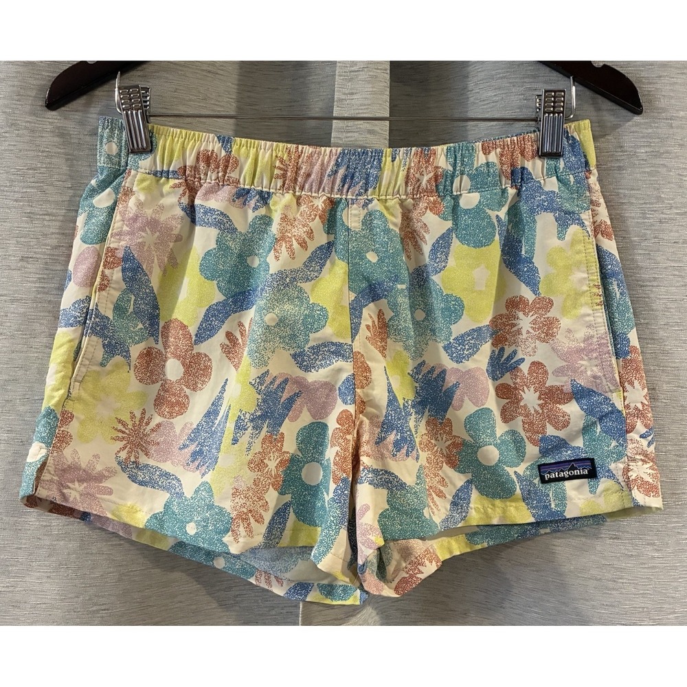 Patagonia Barely Baggies Shorts Women S Multi Channeling Spring Natural 2.5"